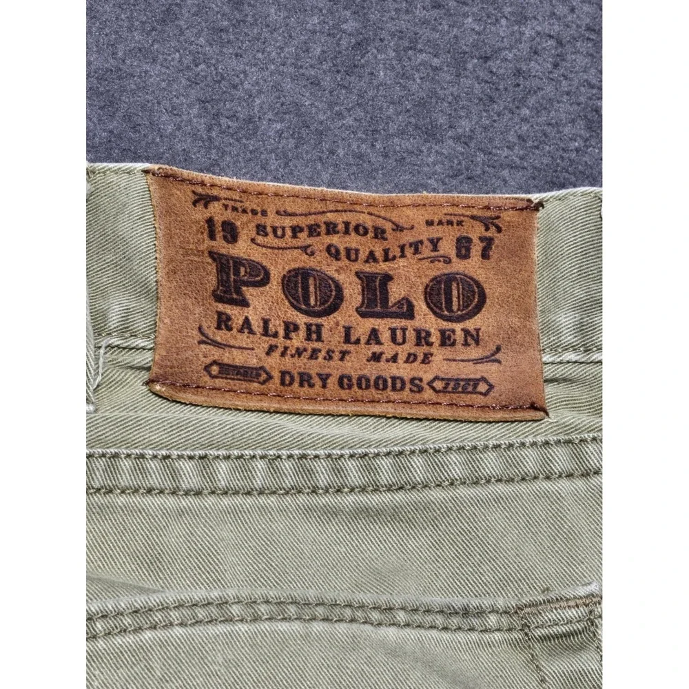 Polo Ralph Lauren Mens Khaki Pants 36x30‎ Cotton Casual Trousers